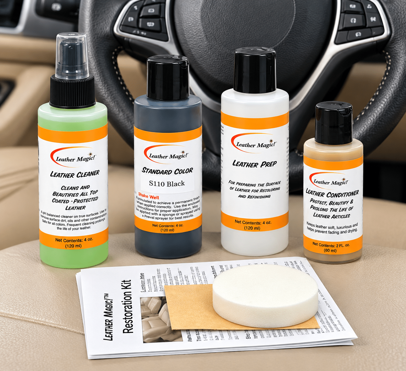 Leather Steering Wheel Repair Kit