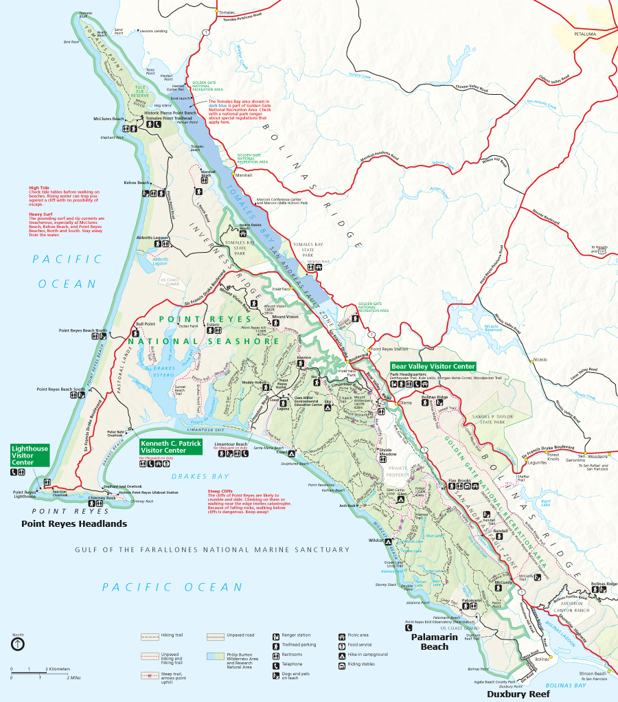 Map Of Point Reyes California At Edwin Whitlow Blog Map POINT REYES 