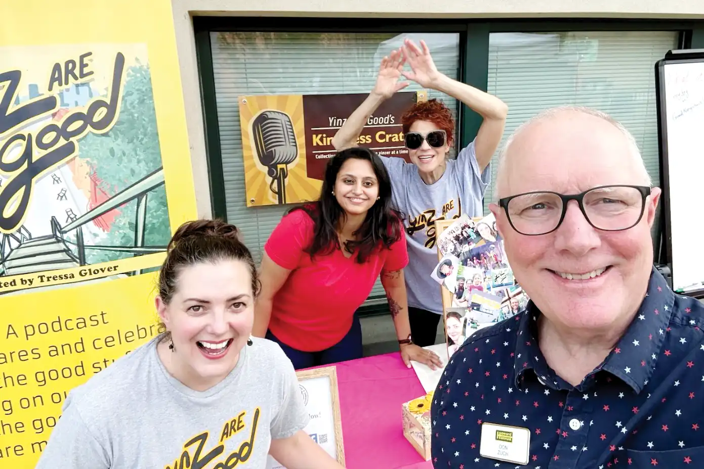Tressa, Preethi, KB, and Don Zuch at Final Fridays (Photo by Don Zuch)