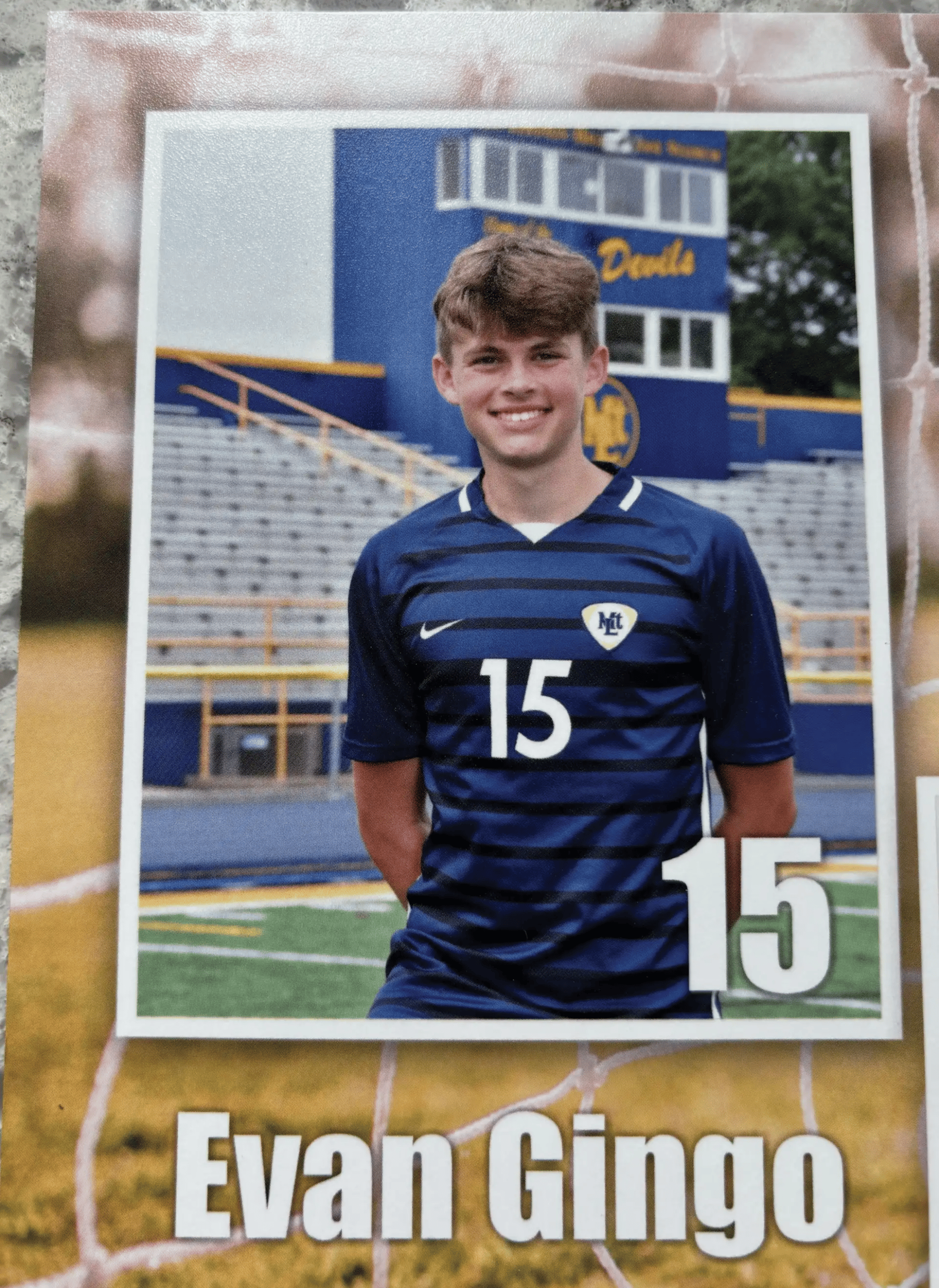 Evan Gingo, a Mt. Lebanon High School graduate and longtime Mt. Lebanon Soccer Association player, is remembered for his leadership, sportsmanship and commitment to his teammates. (Provided photo)