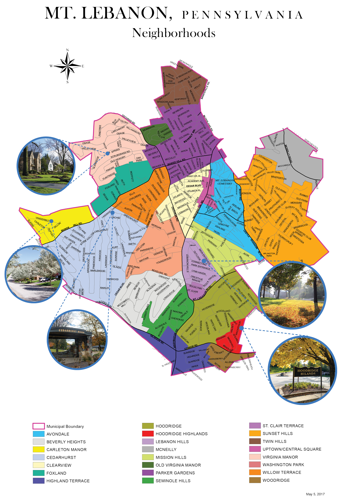 Step By Step Mt Lebanon Magazine Map 