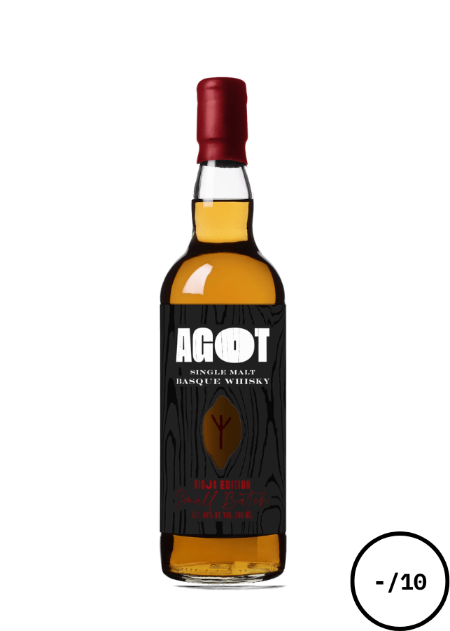 Bouteille Basque Moonshiners Rioja Edition, spiritueux du Pays Basque affiné en fût de Rioja, au profil fruité et boisé.