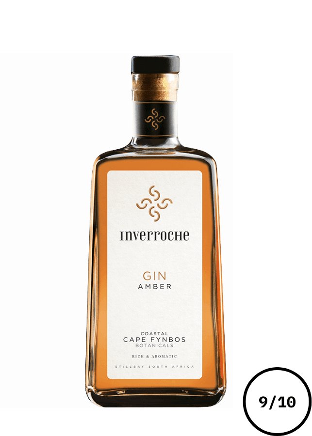 Bouteille Inverroche Gin Amber, gin sud-africain aux notes d’agrumes et d’épices.