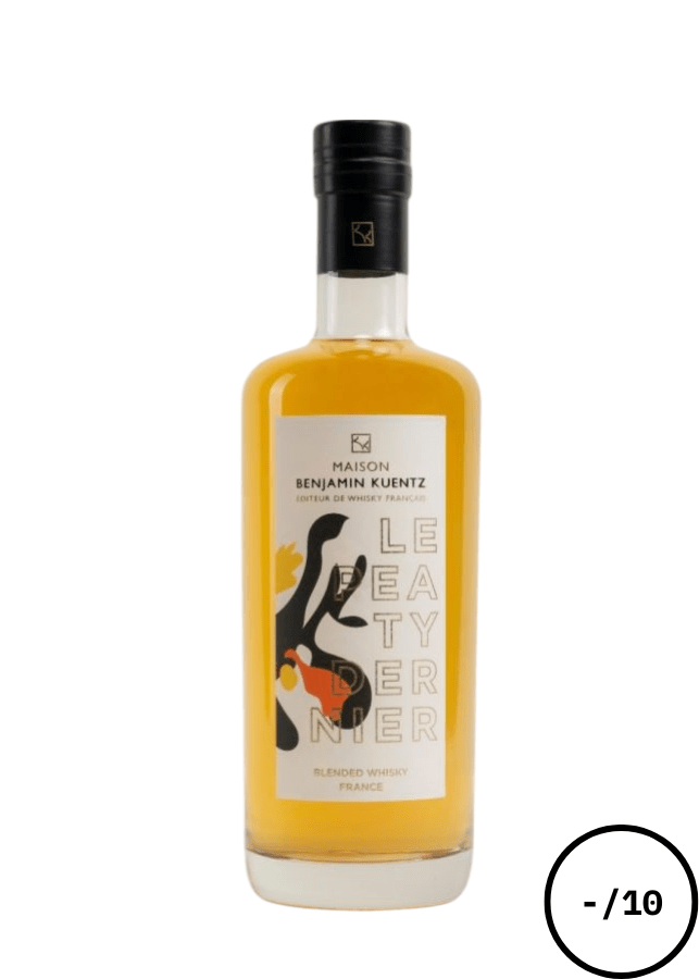 Bouteille Benjamin Kuentz Le Peaty Dernier, whisky français tourbé et élégant.