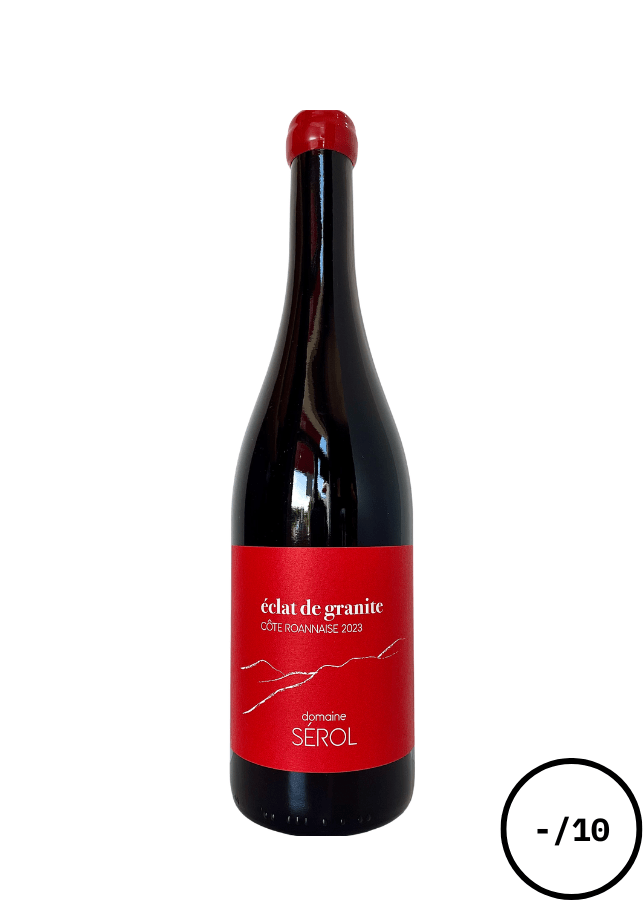 Bouteille Domaine Sérol Éclat de Granite, vin rouge frais et minéral de la Côte Roannaise.