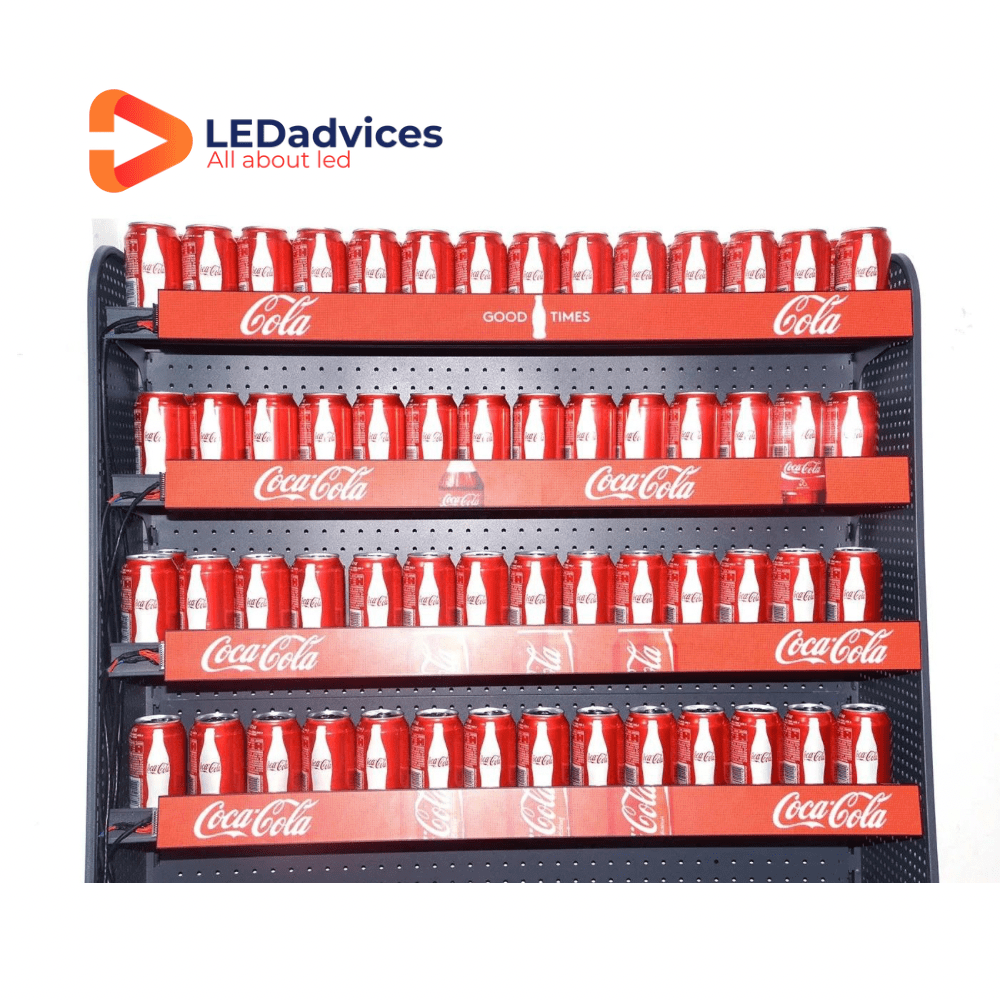 LEDadvices COB 1.25mm Supermarket LED Shelves Display