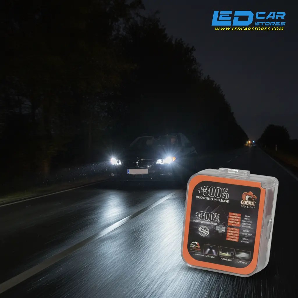 لمبات ليد COBRA 130W | إضاءة سيارة فائقة (18000 لومن)