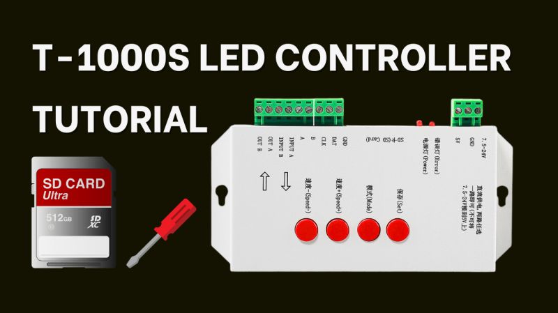 T 1000ac Pixel Led Controller Tutorial Learn It Step By Step - Minimal Textures - High Quality Mobile Collection