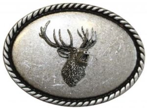 Gürtelschnalle Hirschkopf 4,0 cm
