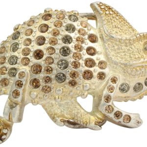 Gürtelschnalle Chameleon 4,0 cm Gold