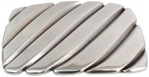 Gürtelschnalle Plate Lines 4,0 cm