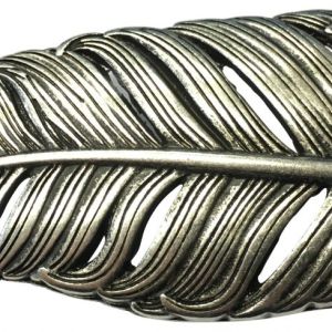 Gürtelschnalle Feder 4,0 cm