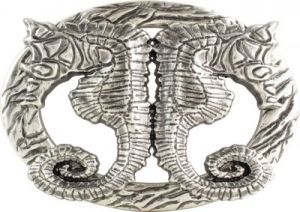 Gürtelschnalle Seepferdchen 4,0 cm