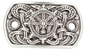 Gürtelschnalle Steuerrad 4,0 cm