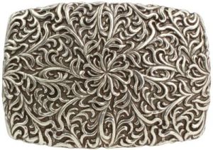 Gürtelschnalle Blumengitter 4,0 cm