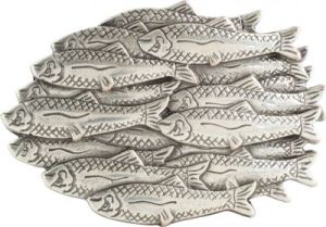 Gürtelschnalle Fische 4,0 cm
