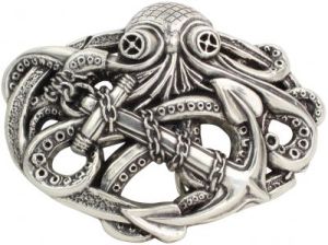 Gürtelschnalle Kraken?s Anchor 4,0 cm