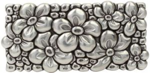 Gürtelschnalle Blumen 4,0 cm