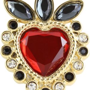 Gürtelschnalle Cristal Heart 4,0 cm