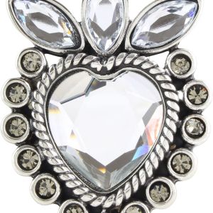 Gürtelschnalle Cristal Heart 4,0 cm