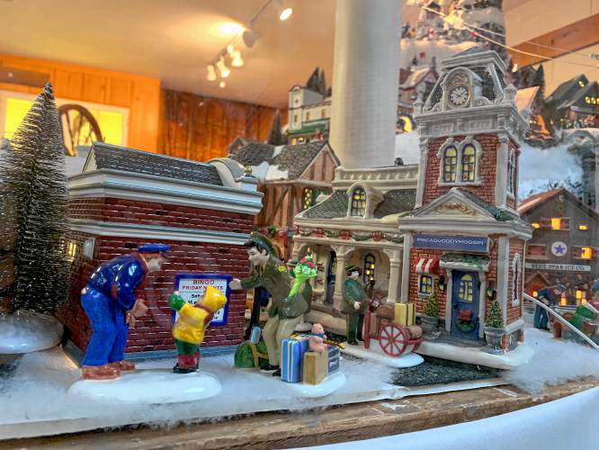 Christmas villages on display at Jaffrey Historical Society