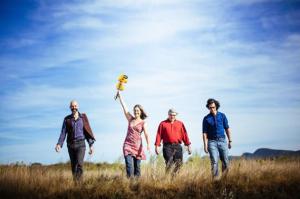 Rani Arbo & Daisy Mayhem, a quartet known for its eclectic and inventive folk music, will perform at Bass Hall on Sept. 12. COURTESY