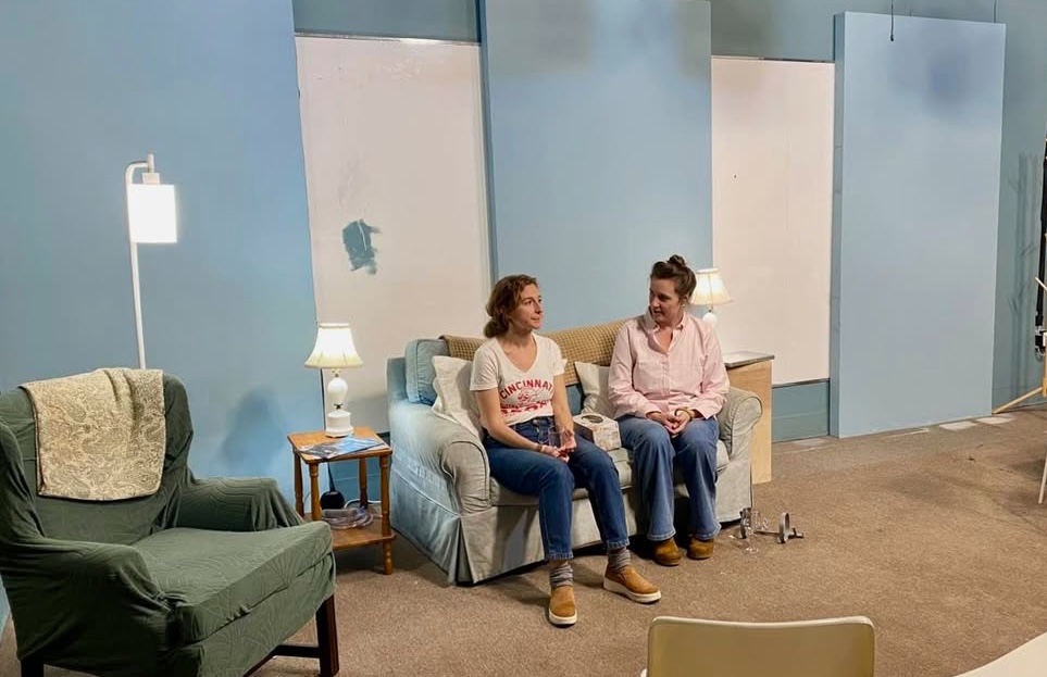 Nora Fiffer, left, and Jazmina Creamer-MacNeil rehearsing for the Firelight Theater's production of "Mary Jane," which opens Nov. 1.