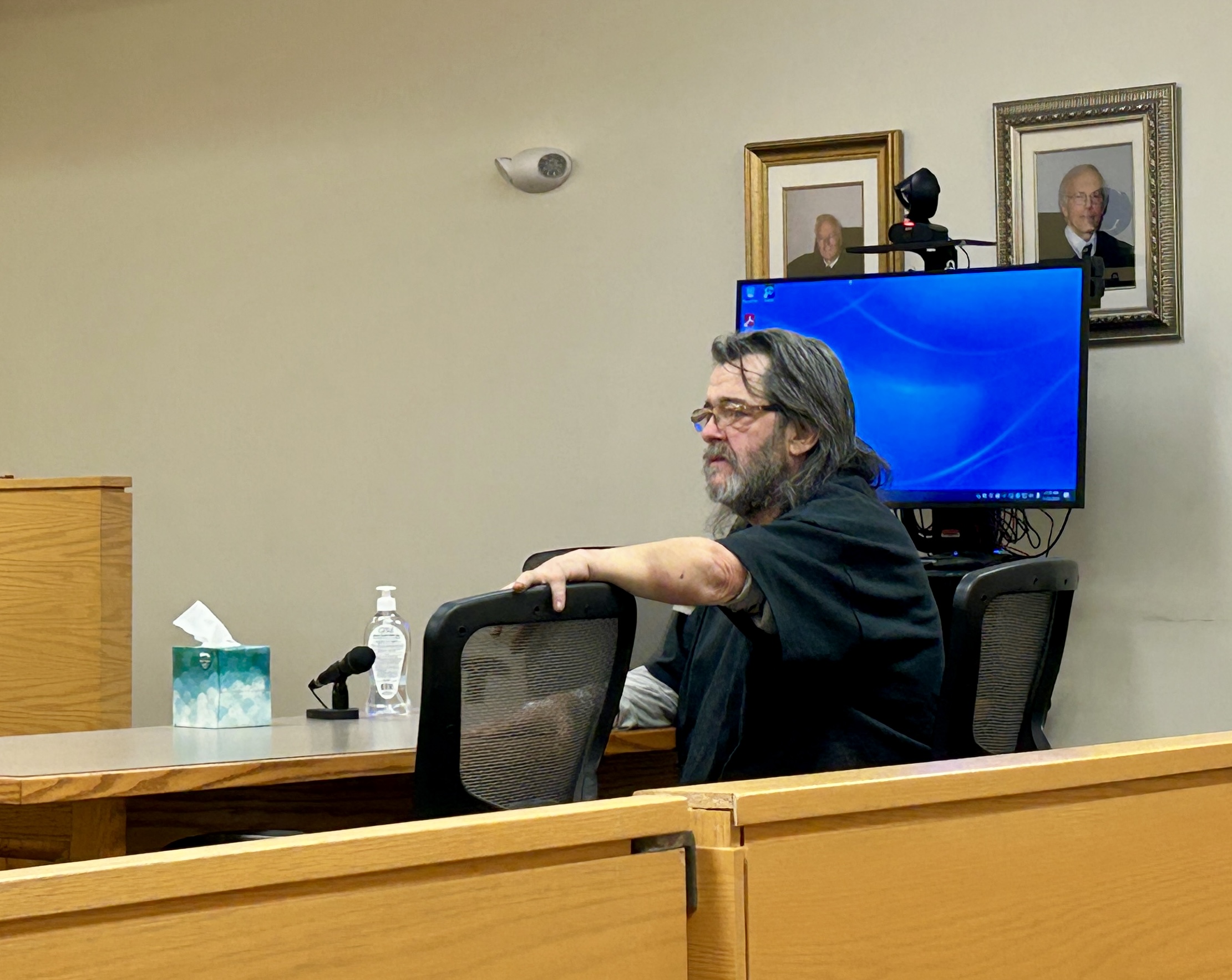 Dana Colburn, evicted from his Antrim Village apartment earlier this fall, asked a Hillsborough County judge to allow him more time to retrieve his possessions.