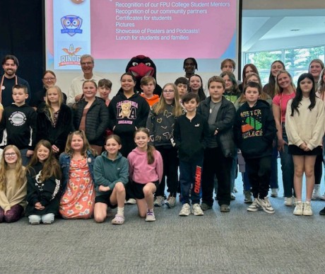 Rindge Memorial School and the Jaffrey Grade school participated in the Inquiry Scholars and Writing Nest showcases at Franklin Pierce in the spring of 2025.