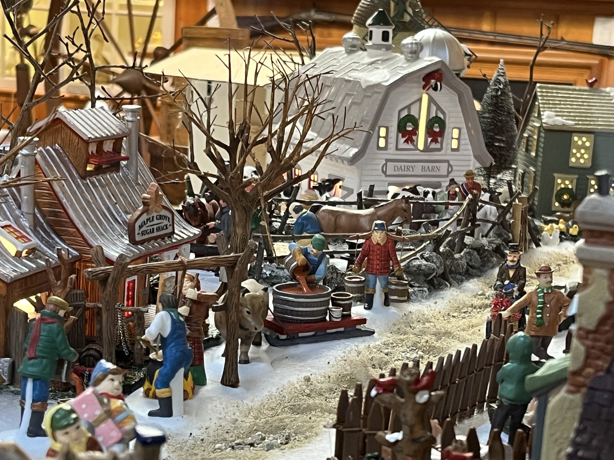 A sprawling Christmas village display is available for viewing at the Jaffrey Civic Center through Dec. 20. COURTESY