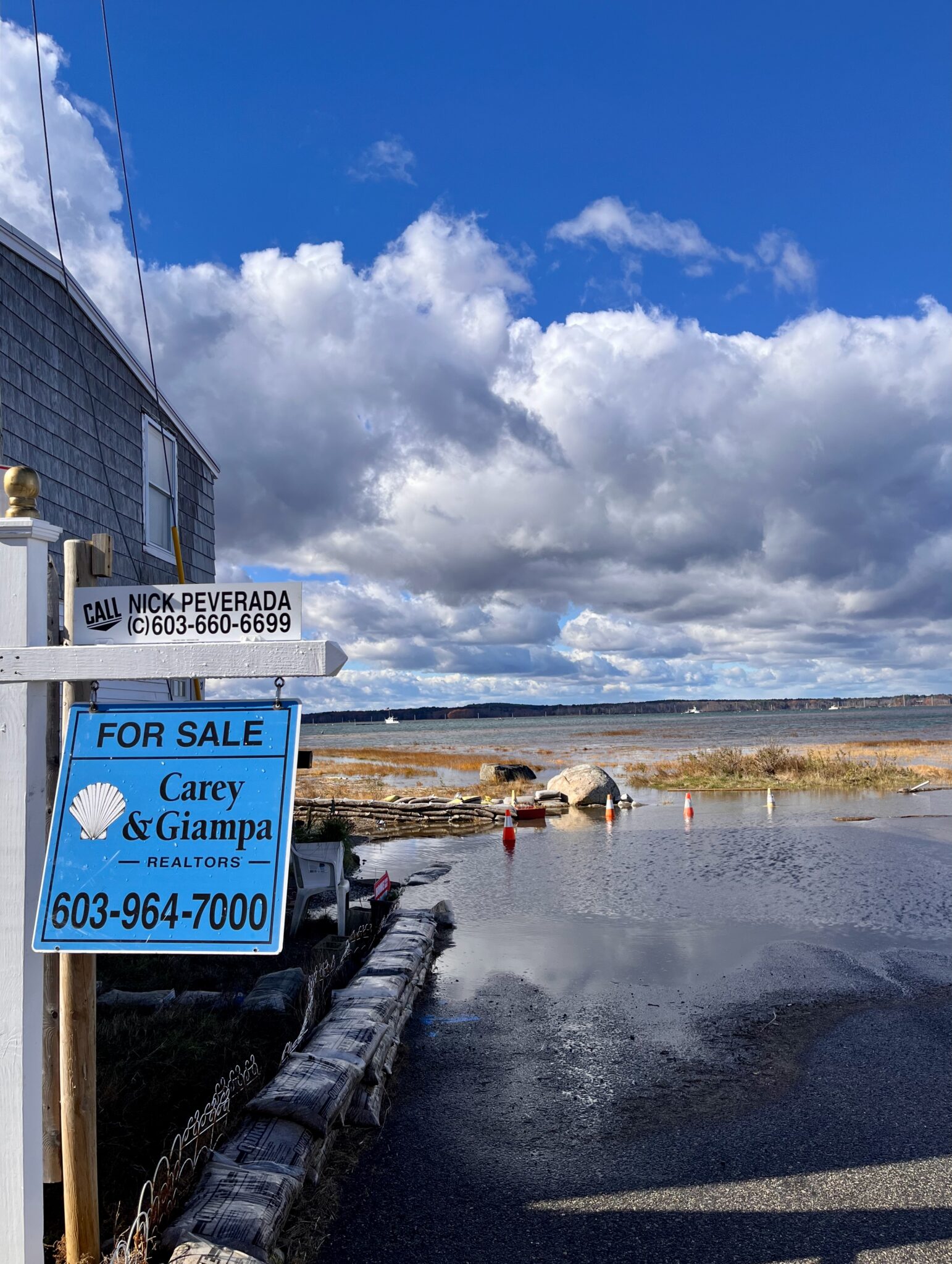 This photo from Hampton was featured on the King Tides 2025 contest by the Coastal Adaptation Workshop. (Rebecca Katz / Courtesy)