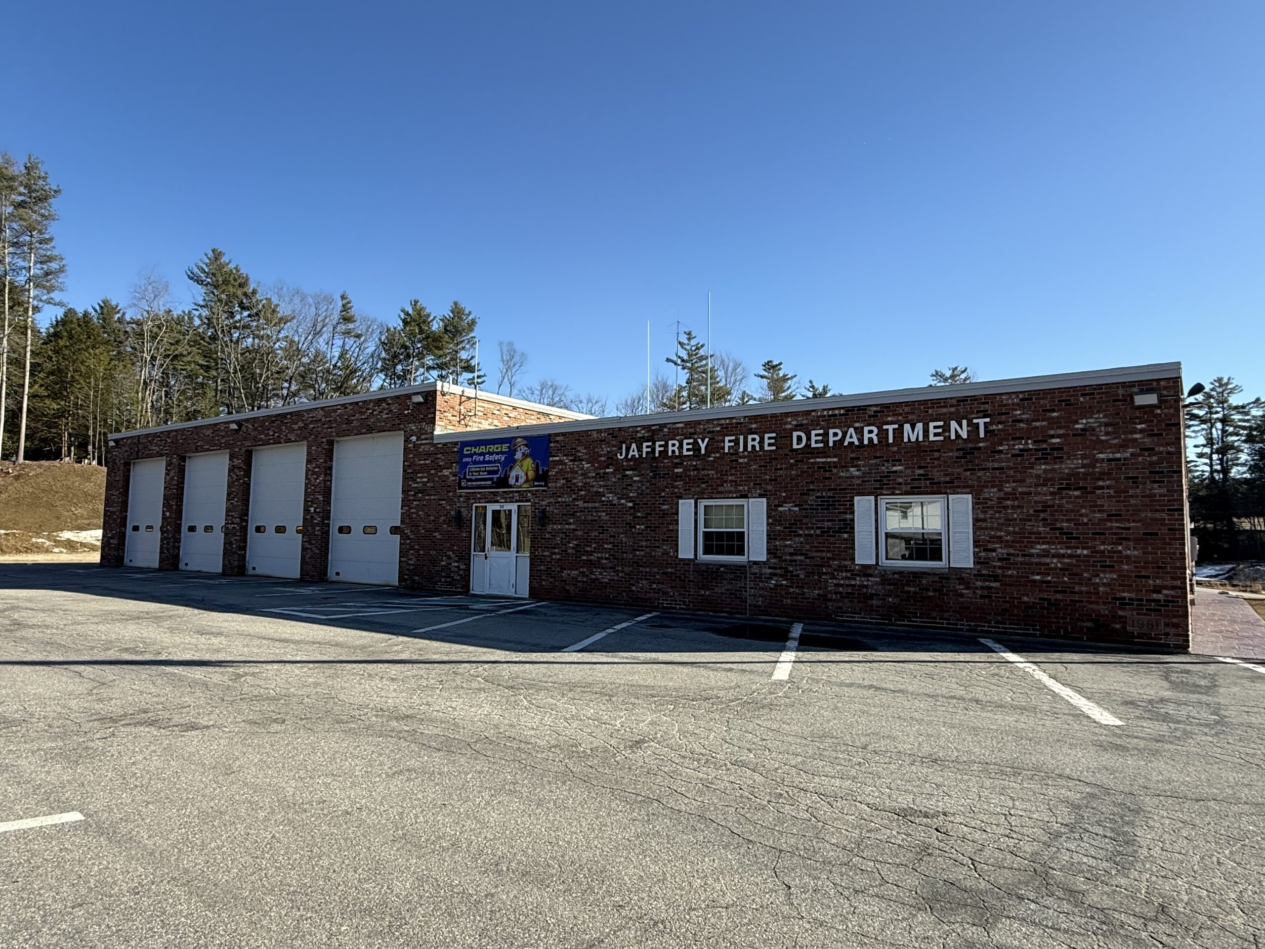The Jaffrey Fire Station is set to have an addition built to the side this year.