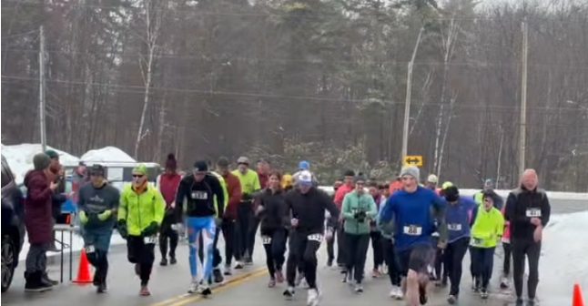 Runners at the start of the race.