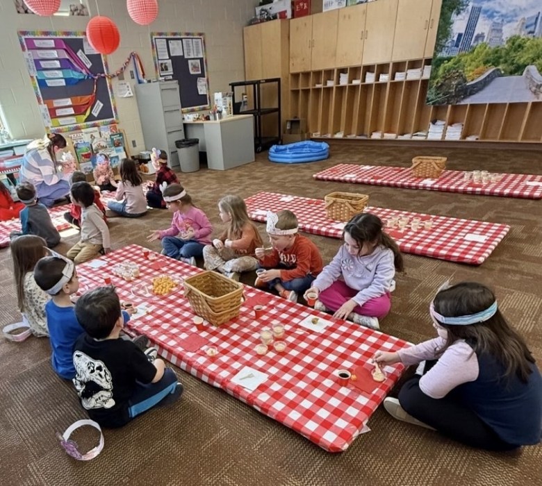Highbridge Hill Elementary Schoolers attend a picnic inspired by the book "Stuart Little."