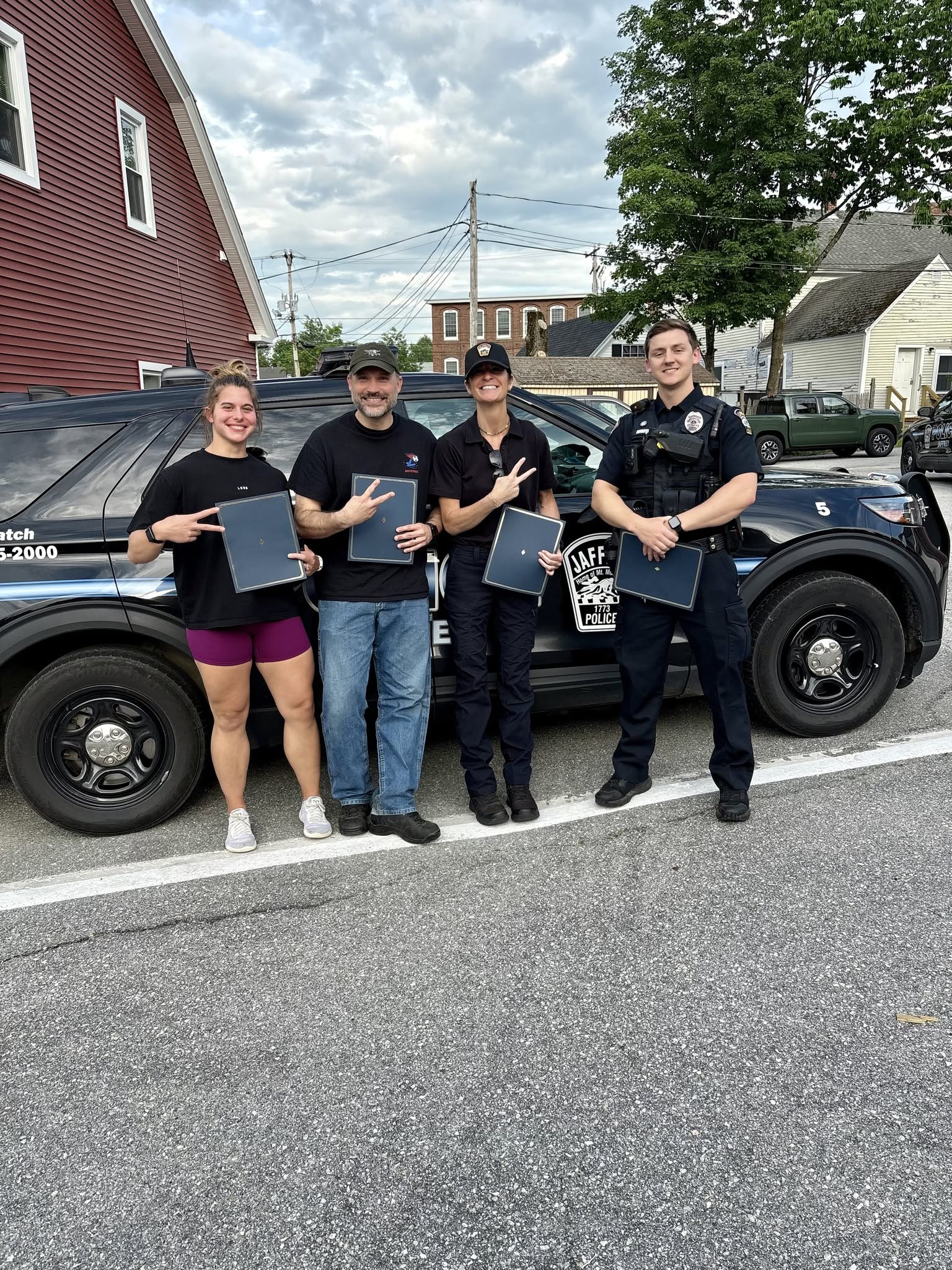 Officers Stefanie Caban, Joseph Hileman, Leanne Wancheck and Alex Jukoski were given commendations for their handling of and interactions with a woman being trafficked.