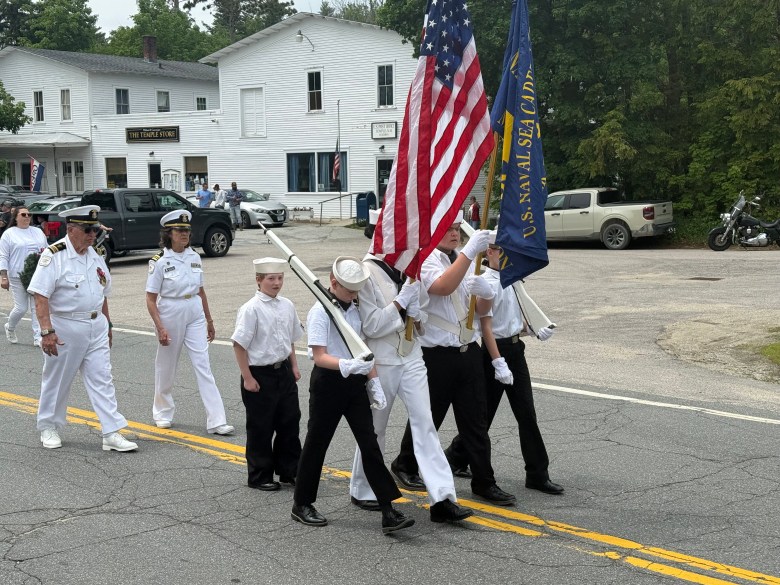 Sea Cadets march in the Temple Memorial Day parade. 