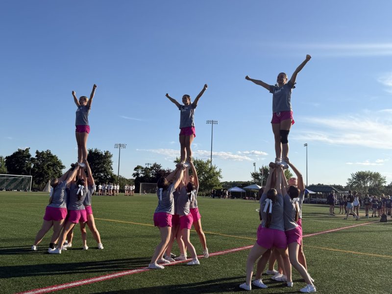 Viking perform a routine at the NCA camp.