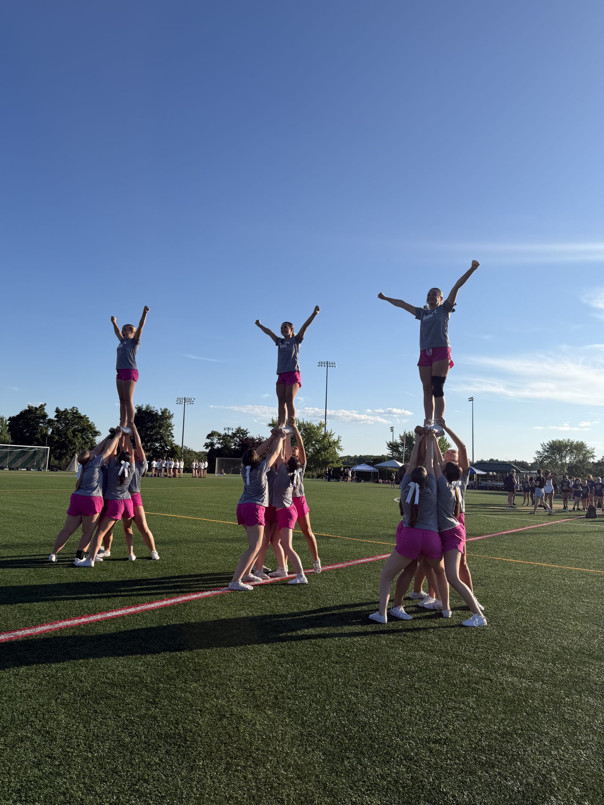 Three Mascenic Vikings cheerleaders qualify for All-American Team