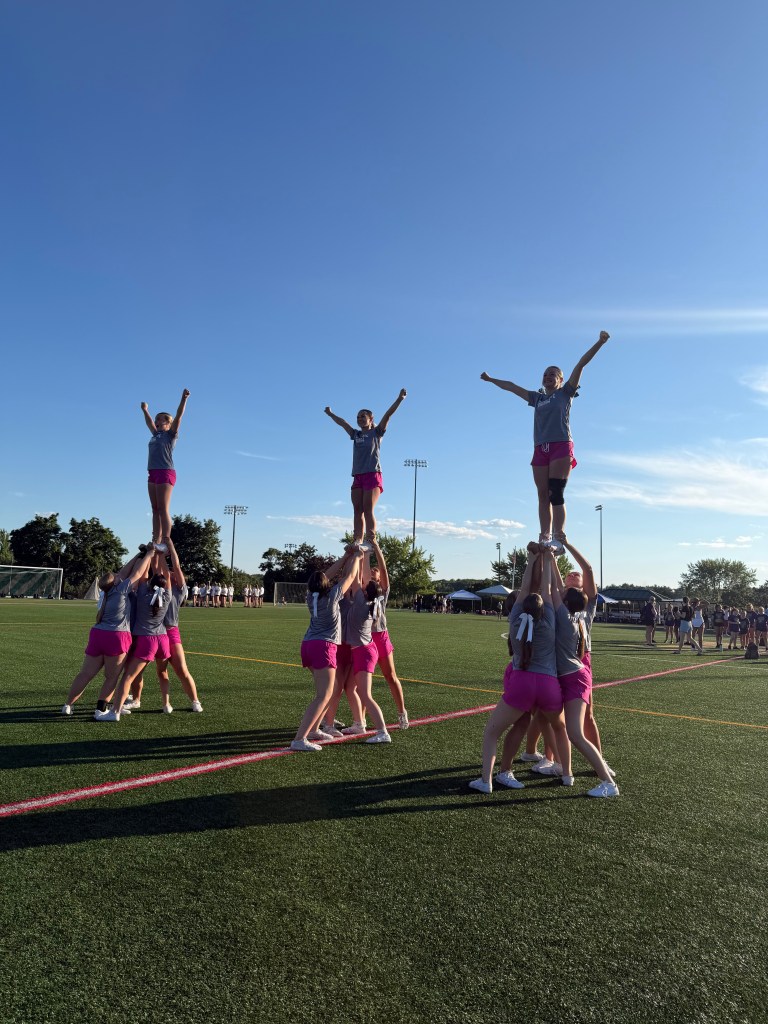 Viking perform a routine at the NCA camp.