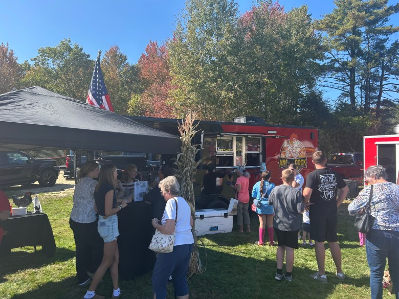 The Angry Cock BBQ truck at New Ipswich Autumn Fest in 2025.