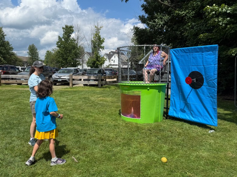 Games such as the dunk tank were a hit.
