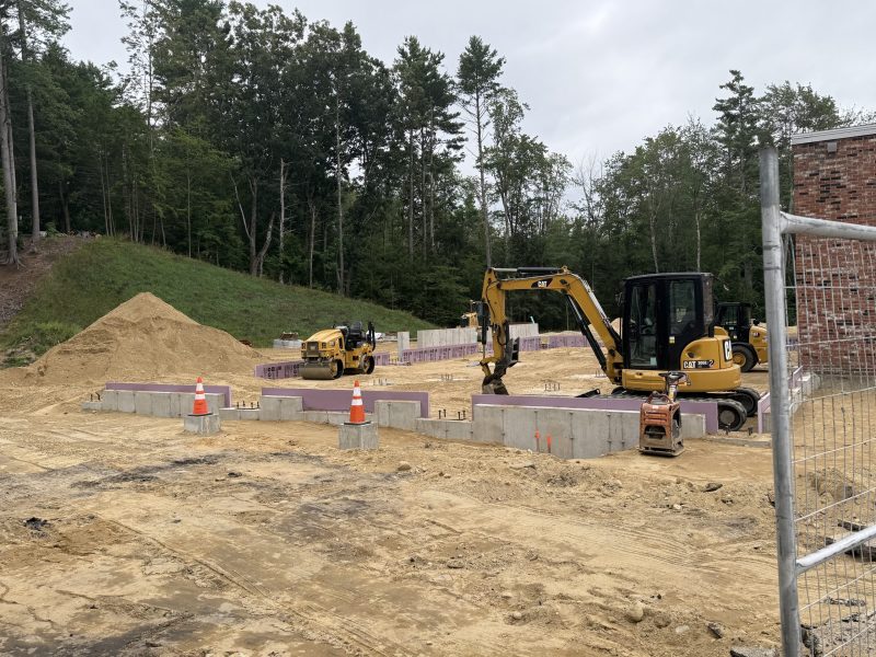 Work is underway to build a new addition to the Jaffrey Fire Department.