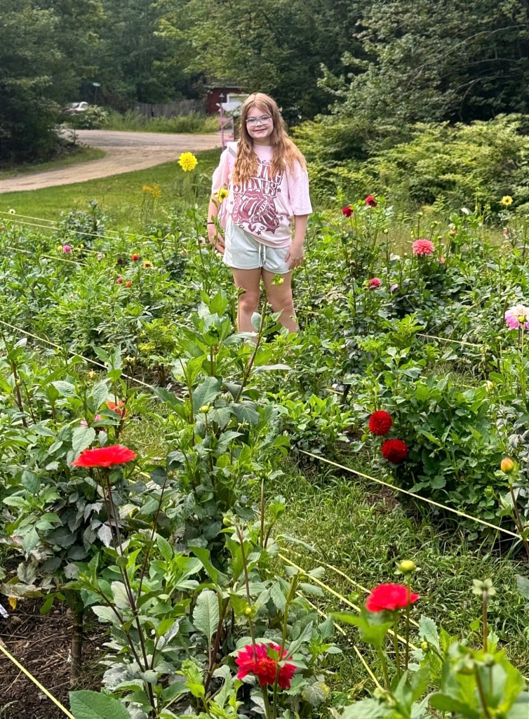 Mackenzie Bent of New Ipswich, on the first day of 4th grade.  