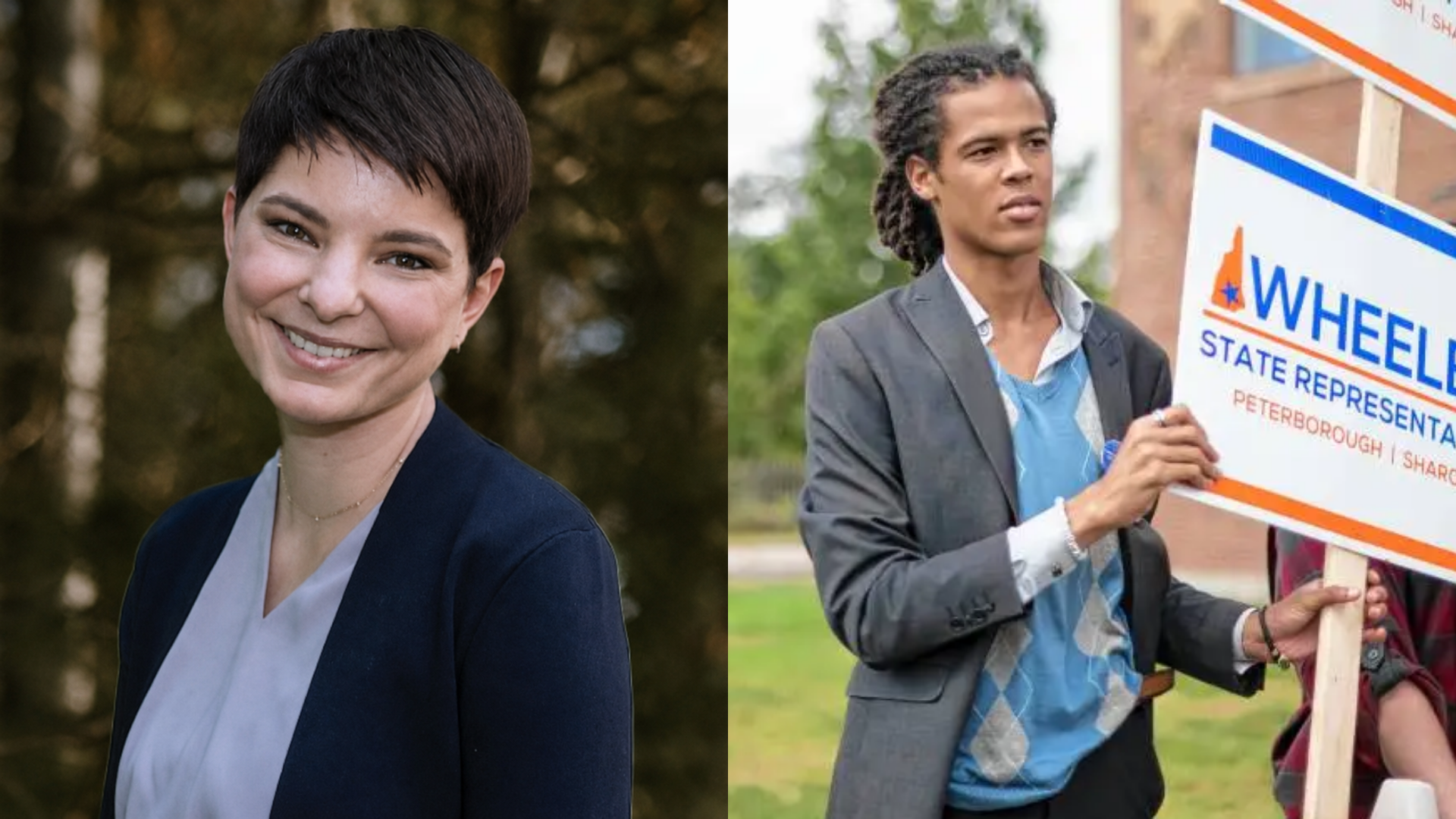 Amanda Allen (left) is running a write-in campaign in the Democratic primary against Jonah Orion Wheeler to represent Peterborough and Sharon.