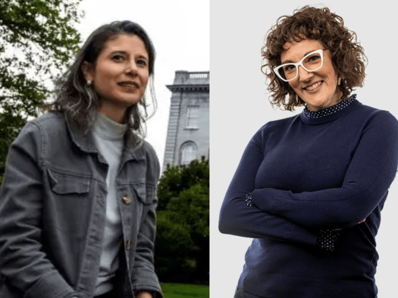 U.S. Rep. Maggie Goodlander (left) will face Democratic challenger Paige Beauchemin of Nashua in the Sept. 8, 2026, primary election.