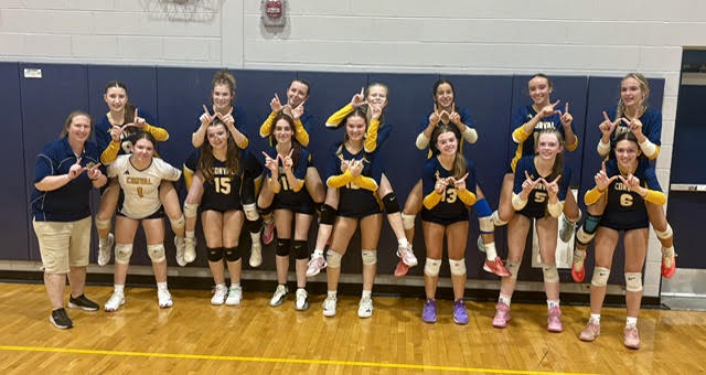 The ConVal volleyball team swept Sanborn 3-0 in Kingston on Friday, Sept. 18.