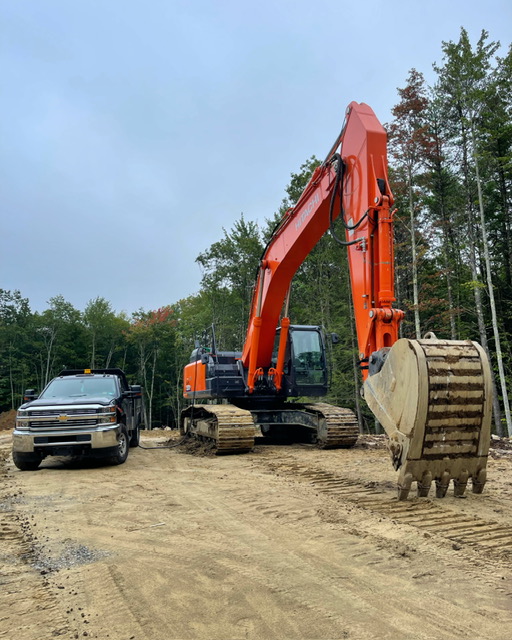 Ben Anderson fueling an excavator for Terraform Contracting.