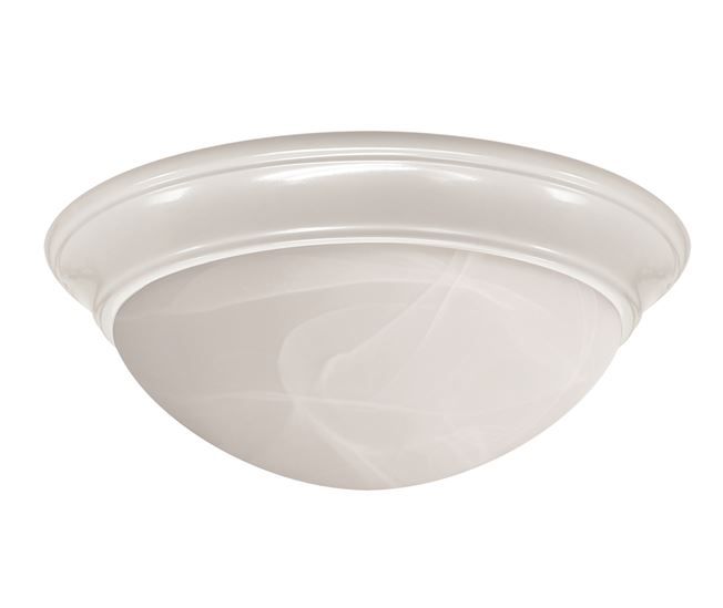 Miracle 13inch Dome Ceiling Fixture White Finish