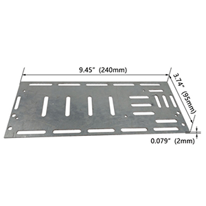EM Accessory Mounting Plate Dimensions