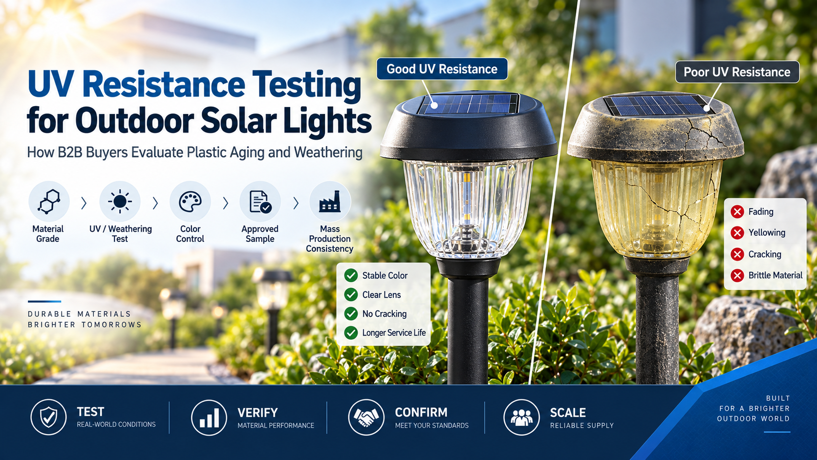 UV Resistance Testing for Outdoor Solar Lights: How B2B Buyers Should Evaluate Plastic Aging and Weathering post thumbnail